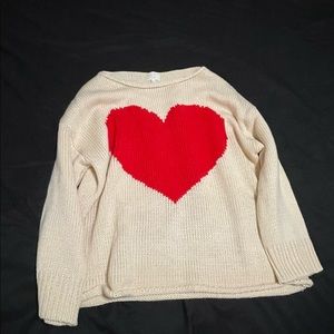 Dee Elly Knit Heart Sweater